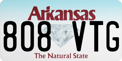 AR license plate 808VTG