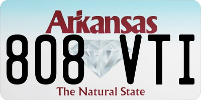 AR license plate 808VTI