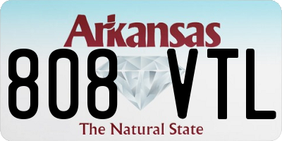 AR license plate 808VTL