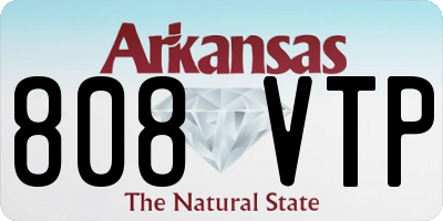 AR license plate 808VTP