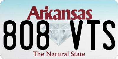 AR license plate 808VTS