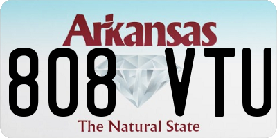 AR license plate 808VTU