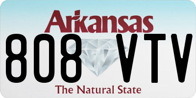 AR license plate 808VTV