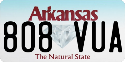 AR license plate 808VUA