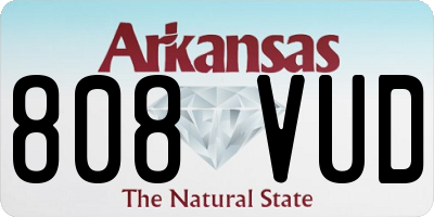 AR license plate 808VUD