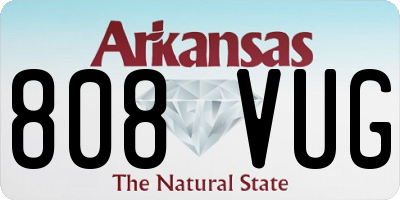 AR license plate 808VUG
