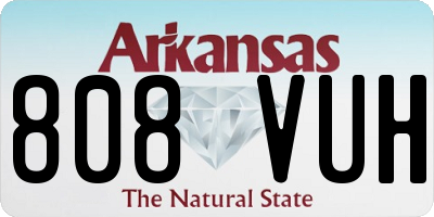 AR license plate 808VUH