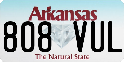 AR license plate 808VUL