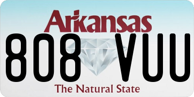 AR license plate 808VUU
