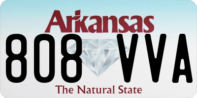 AR license plate 808VVA