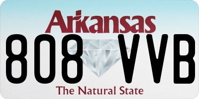 AR license plate 808VVB