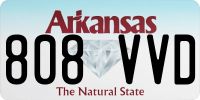AR license plate 808VVD