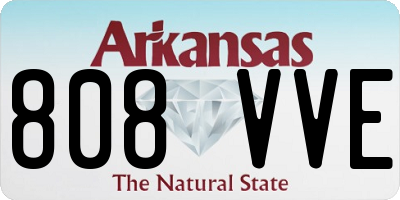AR license plate 808VVE