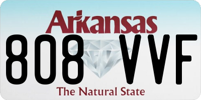 AR license plate 808VVF