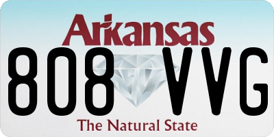 AR license plate 808VVG