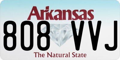 AR license plate 808VVJ