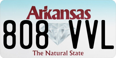 AR license plate 808VVL