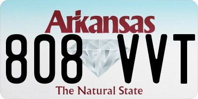AR license plate 808VVT