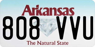 AR license plate 808VVU