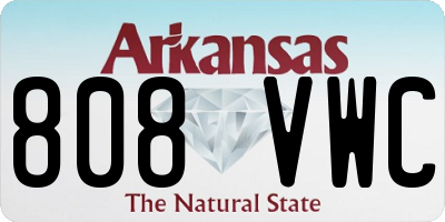 AR license plate 808VWC