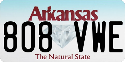 AR license plate 808VWE