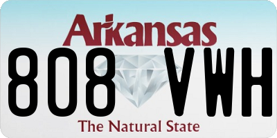 AR license plate 808VWH