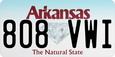 AR license plate 808VWI