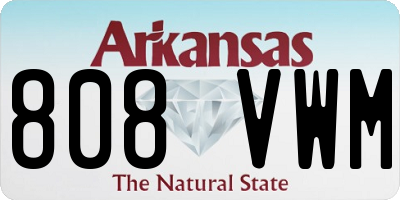 AR license plate 808VWM