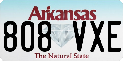 AR license plate 808VXE