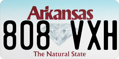 AR license plate 808VXH