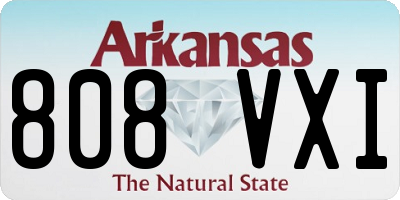 AR license plate 808VXI