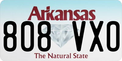 AR license plate 808VXO