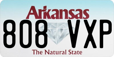 AR license plate 808VXP