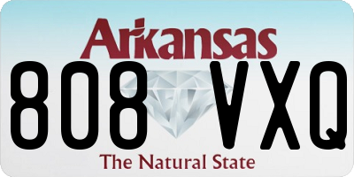 AR license plate 808VXQ