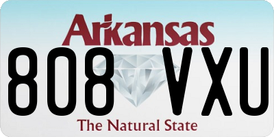 AR license plate 808VXU