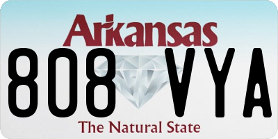 AR license plate 808VYA