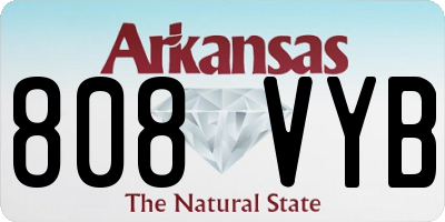 AR license plate 808VYB