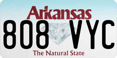AR license plate 808VYC