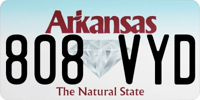 AR license plate 808VYD