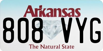 AR license plate 808VYG