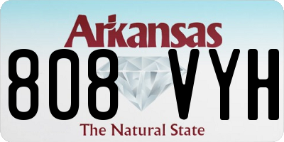 AR license plate 808VYH