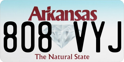 AR license plate 808VYJ