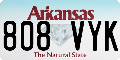 AR license plate 808VYK