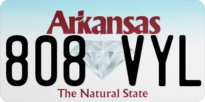 AR license plate 808VYL