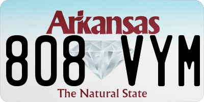 AR license plate 808VYM