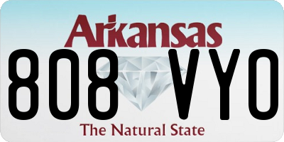 AR license plate 808VYO