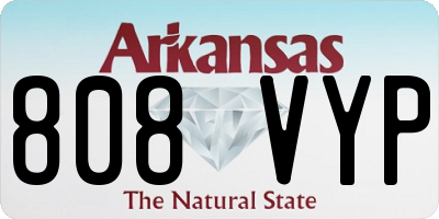 AR license plate 808VYP