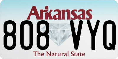 AR license plate 808VYQ