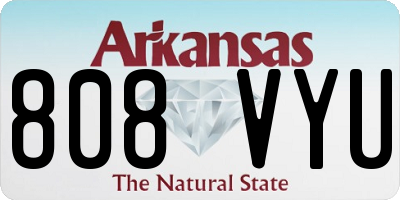 AR license plate 808VYU