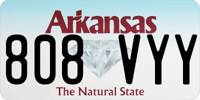 AR license plate 808VYY